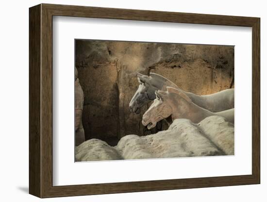 Horses, Terracotta Army, UNESCO World Heritage Site, Xian, Shaanxi, China, Asia-Janette Hill-Framed Photographic Print