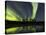 Horses under the Aurora Borealis-null-Stretched Canvas