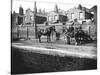 Horses Used for Towing Resting by the Side of a Canal, London, C1905-null-Stretched Canvas