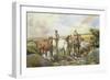 Horses Watering-Henry Meynell Rheam-Framed Giclee Print