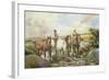 Horses Watering-Henry Meynell Rheam-Framed Giclee Print