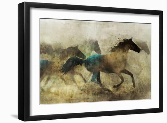 Horses, Wild and Free-Ken Roko-Framed Art Print