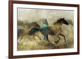 Horses, Wild and Free-Ken Roko-Framed Art Print