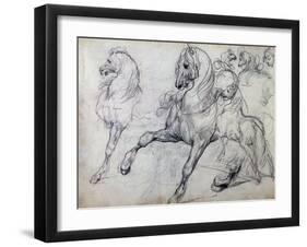 Horses-Théodore Géricault-Framed Giclee Print