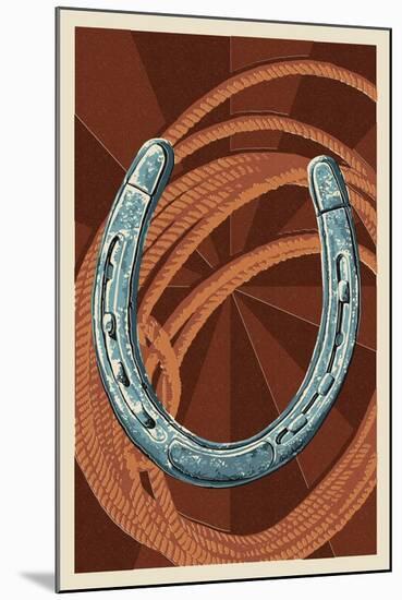 Horseshoe and Rope-Lantern Press-Mounted Art Print