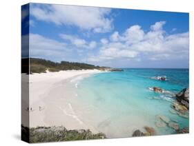 Horseshoe Bay Beach, Bermuda, Central America-Michael DeFreitas-Stretched Canvas