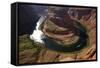 Horseshoe Bend, 1000 Ft. Drop to Colorado River-David Wall-Framed Stretched Canvas