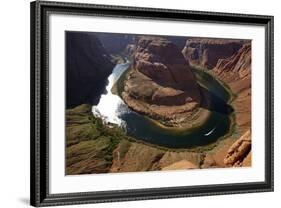 Horseshoe Bend, 1000 Ft. Drop to Colorado River-David Wall-Framed Photographic Print