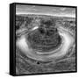 Horseshoe Bend BW 2 of 3-Moises Levy-Framed Stretched Canvas