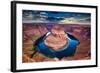 Horseshoe Bend, Canyon and Colorado River at Sunset.-ronnybas-Framed Photographic Print