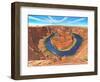 Horseshoe Bend Colorado River Arizona-Richard Harpum-Framed Art Print