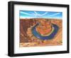 Horseshoe Bend Colorado River Arizona-Richard Harpum-Framed Art Print