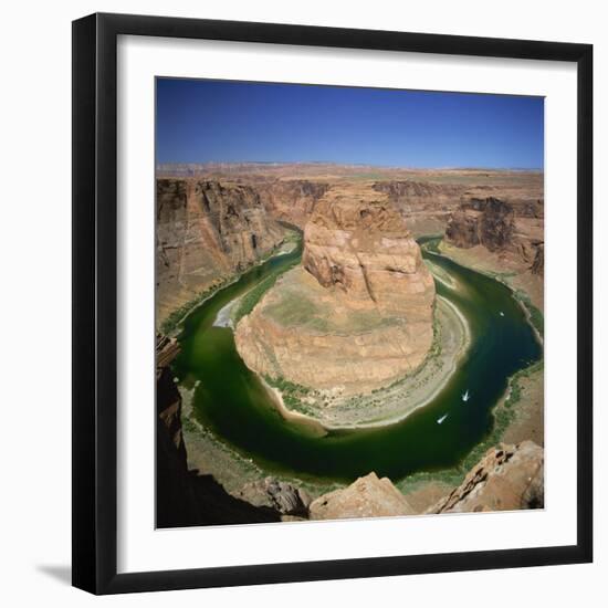 Horseshoe Bend, Colorado River, Near Page, Arizona, United States of America, North America-Tony Gervis-Framed Photographic Print