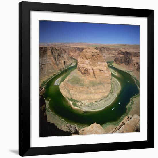 Horseshoe Bend, Colorado River, Near Page, Arizona, United States of America, North America-Tony Gervis-Framed Photographic Print