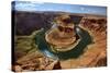 Horseshoe Bend, Marble Canyon, Colorado River, Arizona, USA-Charles Gurche-Stretched Canvas