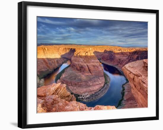 Horseshoe Bend on the Colorado River at Sunrise Near Page, Arizona, Usa-Chuck Haney-Framed Photographic Print