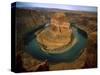 Horseshoe Bend Showing Erosion by the Colorado River, Arizona, USA-Jim Zuckerman-Stretched Canvas