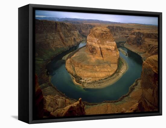 Horseshoe Bend Showing Erosion by the Colorado River, Arizona, USA-Jim Zuckerman-Framed Stretched Canvas