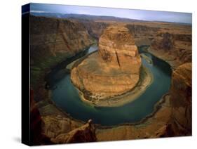 Horseshoe Bend Showing Erosion by the Colorado River, Arizona, USA-Jim Zuckerman-Stretched Canvas