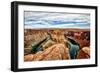 Horseshoe Canyon-Barry Hart-Framed Art Print