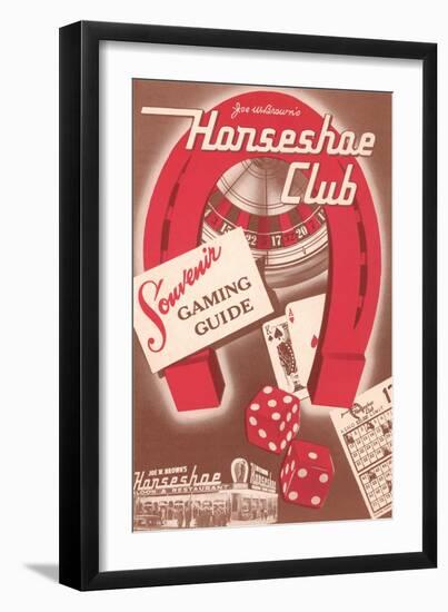 Horseshoe Club Gaming Guide-null-Framed Art Print