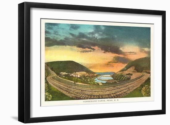 Horseshoe Curve, Pennsylvania-null-Framed Art Print