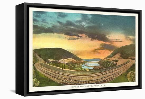 Horseshoe Curve, Pennsylvania-null-Framed Stretched Canvas