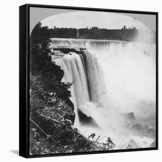 Horseshoe Falls as Seen from Goat Island, Niagara Falls, Early 20th Century-George Barker-Framed Stretched Canvas