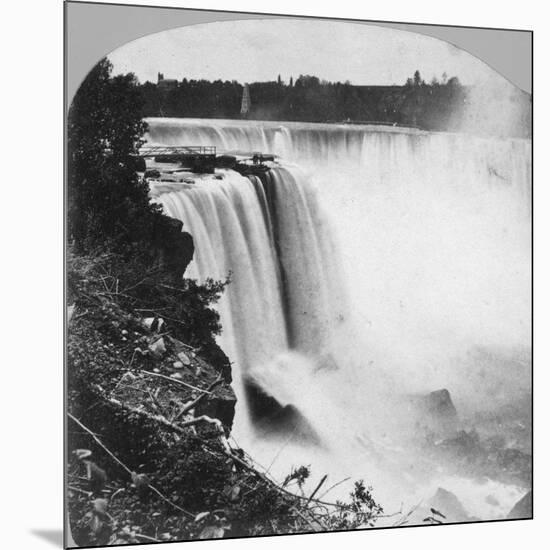 Horseshoe Falls as Seen from Goat Island, Niagara Falls, Early 20th Century-George Barker-Mounted Photographic Print