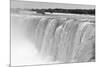 Horseshoe Falls Closeup Panorama in the Day with Mist in Black and White-Songquan Deng-Mounted Photographic Print