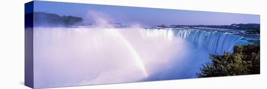 Horseshoe Falls with Rainbow, Niagara Falls, Ontario, Canada-null-Stretched Canvas
