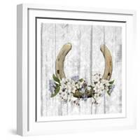 Horseshoe Floral 1-Kimberly Allen-Framed Art Print