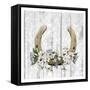 Horseshoe Floral 1-Kimberly Allen-Framed Stretched Canvas