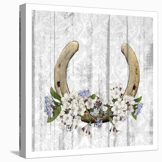 Horseshoe Floral 1-Kimberly Allen-Stretched Canvas