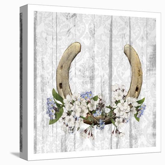 Horseshoe Floral 1-Kimberly Allen-Stretched Canvas