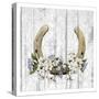 Horseshoe Floral 1-Kimberly Allen-Stretched Canvas