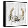 Horseshoe Floral 1-Kimberly Allen-Framed Stretched Canvas