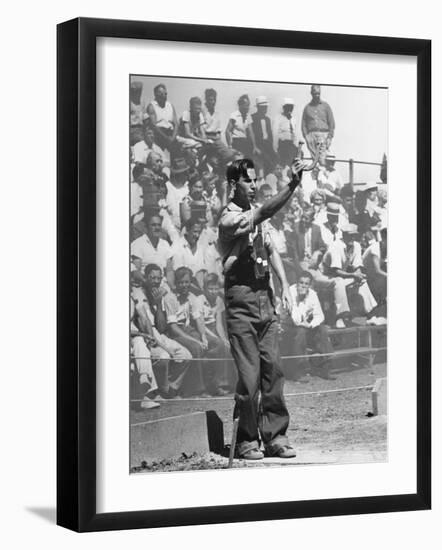 Horseshoe Pitching-Rex Hardy Jr.-Framed Photographic Print