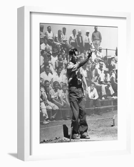 Horseshoe Pitching-Rex Hardy Jr.-Framed Photographic Print