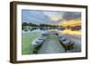 Horseshoe Pond Sunset-5fishcreative-Framed Giclee Print