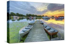 Horseshoe Pond Sunset-5fishcreative-Stretched Canvas