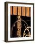 Horseshoes Hang on a Post at the Blacksmith's Shop, Fort Walla Walla Museum, Washington, USA-Brent Bergherm-Framed Photographic Print