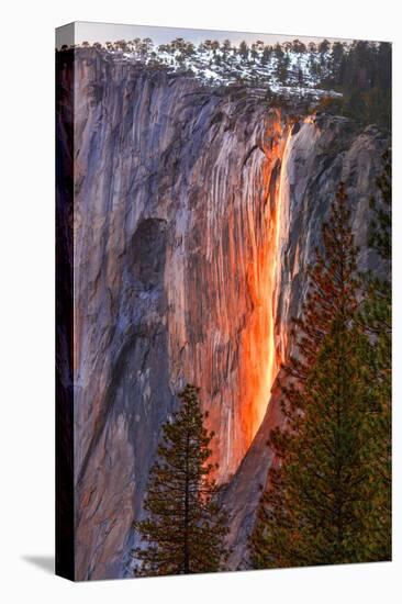 Horsetail Fall-John Gavrilis-Stretched Canvas