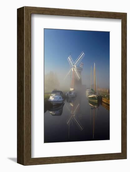 Horsey Mill, Norfolk Broads, Norfolk-Geraint Tellem-Framed Photographic Print