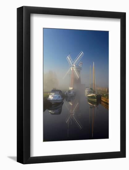 Horsey Mill, Norfolk Broads, Norfolk-Geraint Tellem-Framed Photographic Print