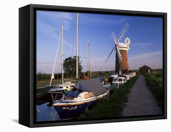 Horsey Windmill, Norfolk Broads, Norfolk, England, United Kingdom-Charcrit Boonsom-Framed Stretched Canvas