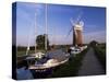 Horsey Windmill, Norfolk Broads, Norfolk, England, United Kingdom-Charcrit Boonsom-Stretched Canvas