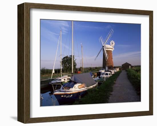 Horsey Windmill, Norfolk Broads, Norfolk, England, United Kingdom-Charcrit Boonsom-Framed Photographic Print