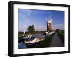 Horsey Windmill, Norfolk Broads, Norfolk, England, United Kingdom-Charcrit Boonsom-Framed Photographic Print