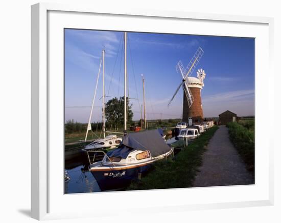 Horsey Windmill, Norfolk Broads, Norfolk, England, United Kingdom-Charcrit Boonsom-Framed Photographic Print